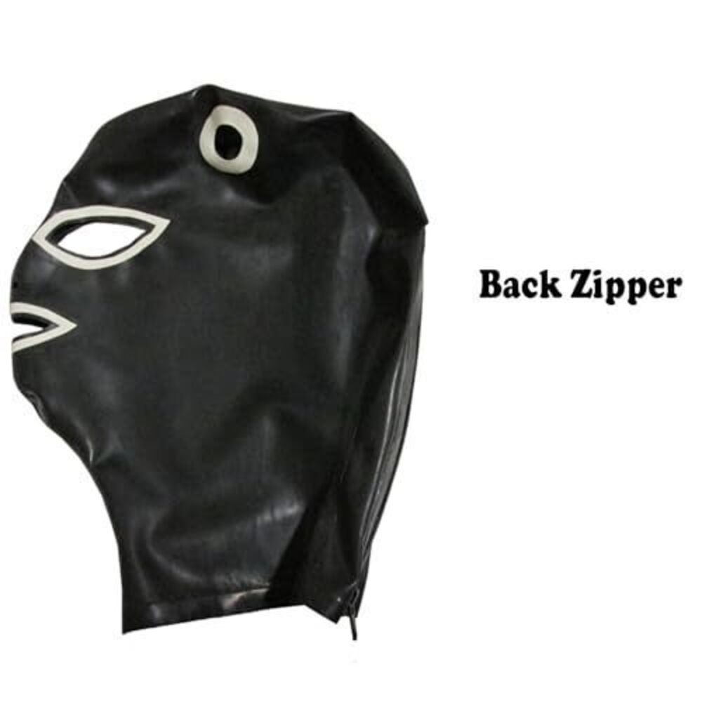 7868 Latex Hood with Double Hair Holes,Handmade Latex Masks,Suitable - Picture 6 of 7